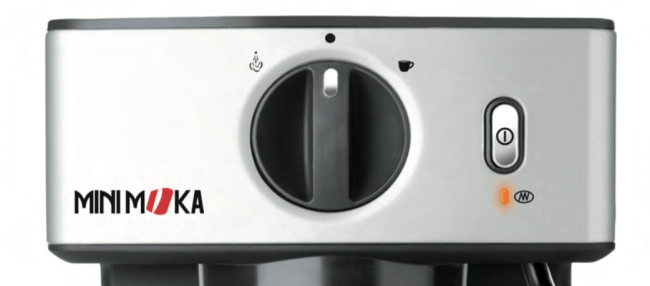 Close-up du panneau de commande MiniMoka CM-1866